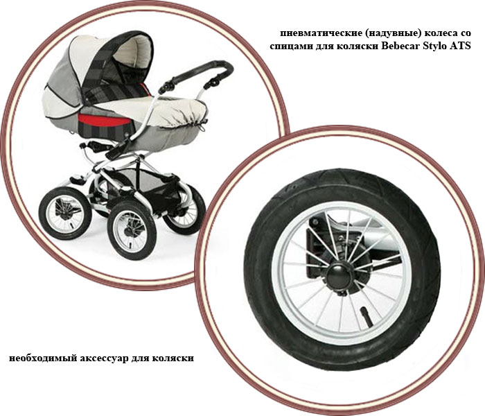 фото Набор колес для коляски Bebecar Stylo ATS (Бебекар Стило ЭйТиЭс)