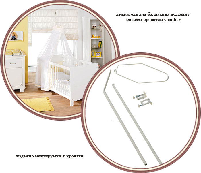 Схема сборки держателя для балдахина